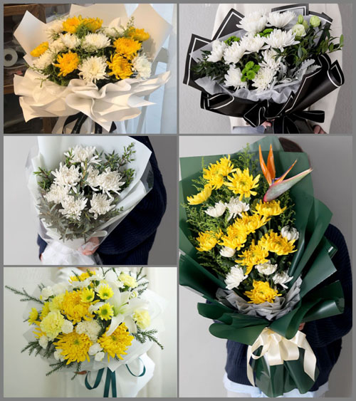 湖北武汉市新洲区阳逻街道邵咀村白事花束代送